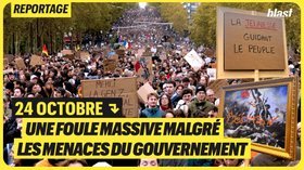24 octobre : une foule massive malgré les menaces du gouvernement