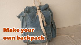 How to make your own canvas backpack (Gentle Living Shop)